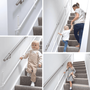 KiddieRail Stairs Rail Image Montage