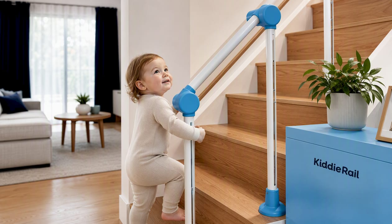 KiddieRail Adjustable Child Stair Handrail