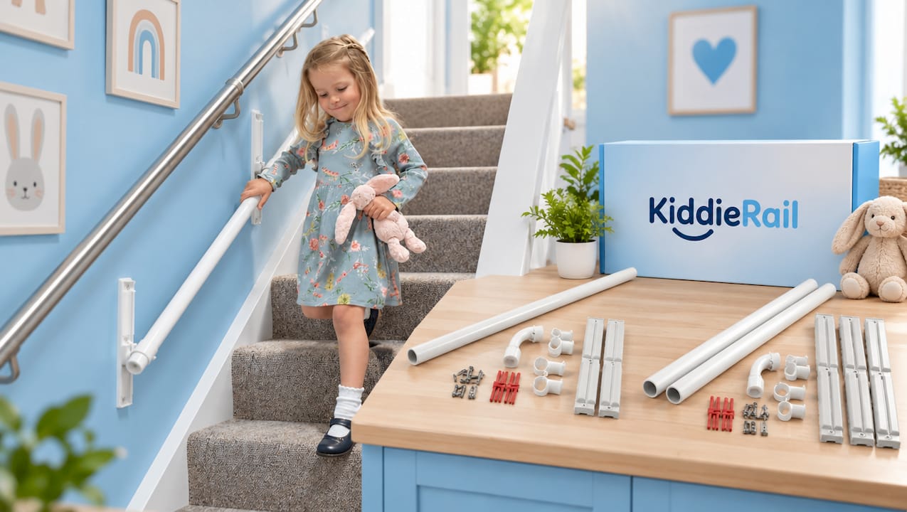KiddieRail Adjustable Child Stair Handrail