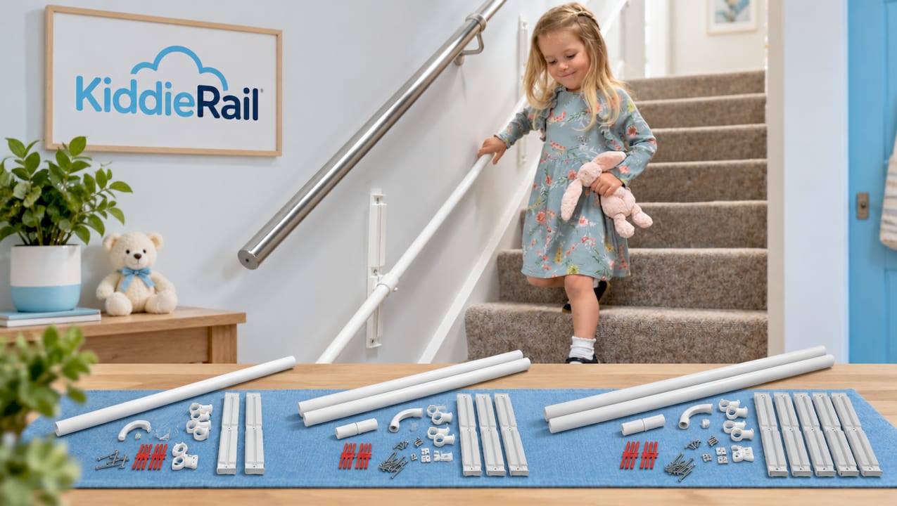 KiddieRail Adjustable Child Stair Handrail