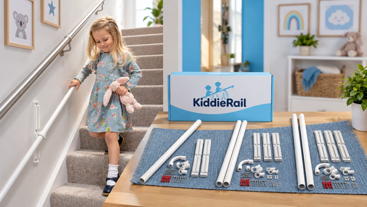 KiddieRail Adjustable Child Stair Handrail