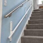 KiddieRail fitted beside a home staircase