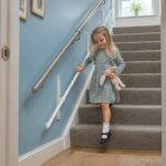 KiddieRail fitted beside a family staircase